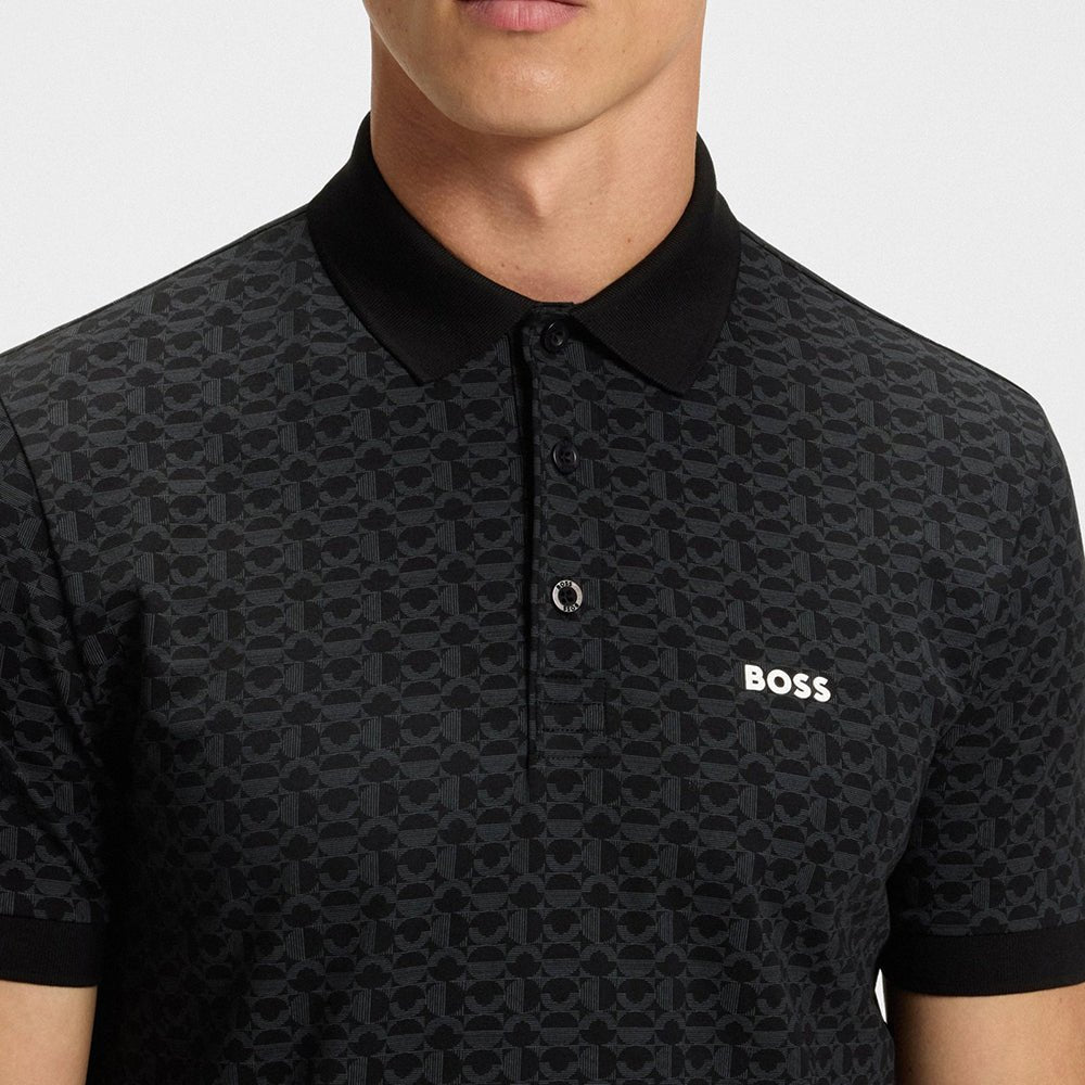 חולצת פולו הוגו בוס Printed Pattern גברים