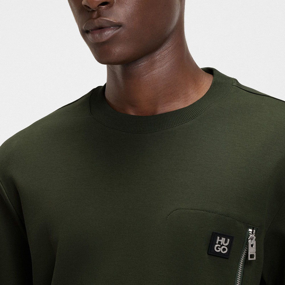 חולצת טישירט קצרה הוגו Zip Pocket גברים