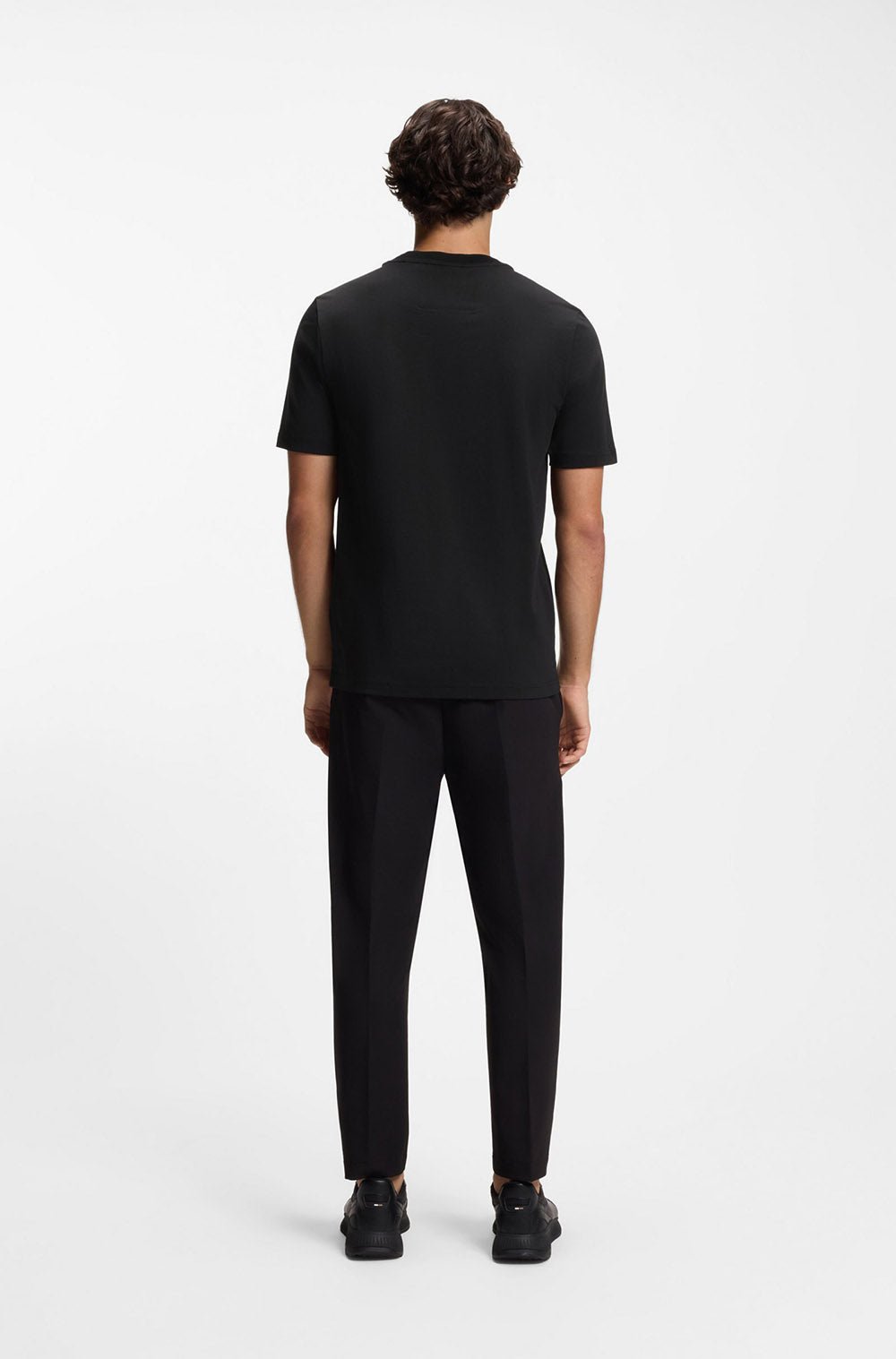 חולצת טישירט קצרה הוגו בוס Logo Crew Neck גברים