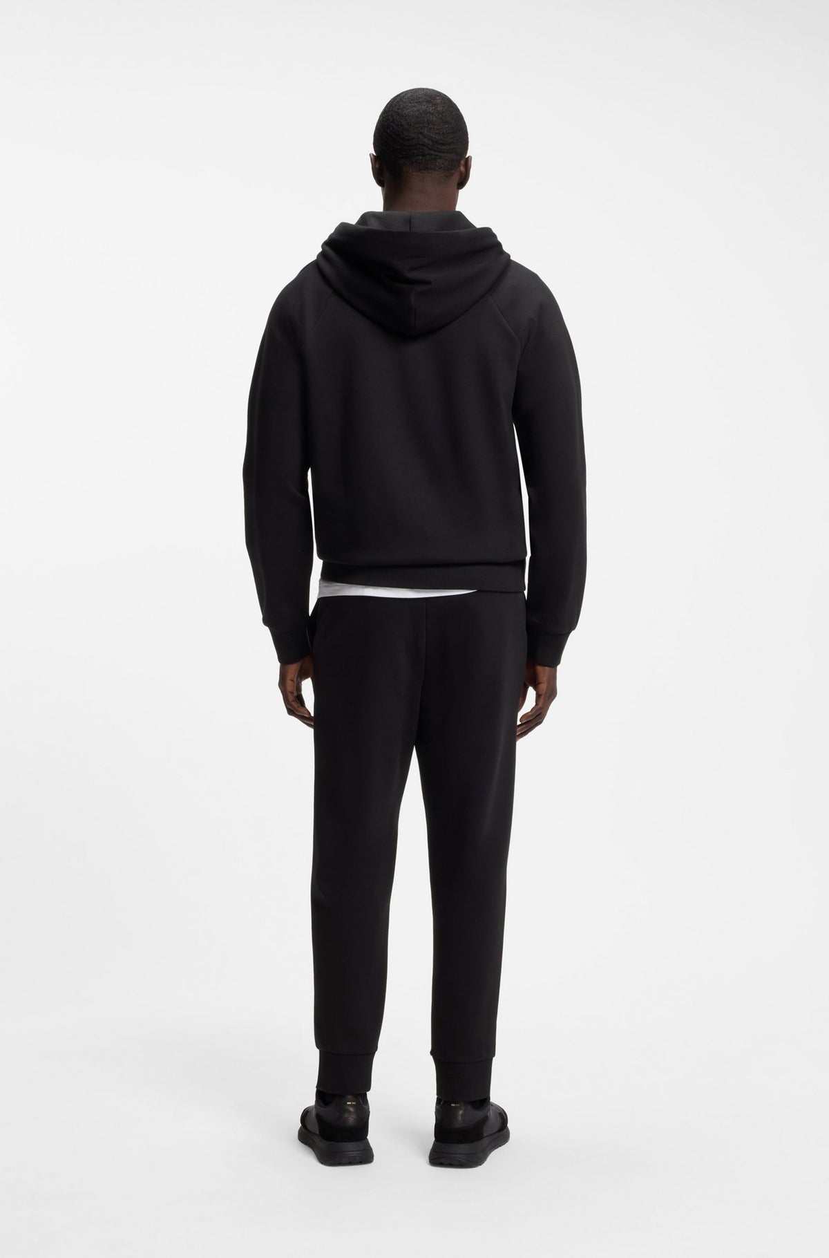 ג'קט הוגו בוס Stretch-Cotton Zip-Up גברים - hbs-50565305-001-XS