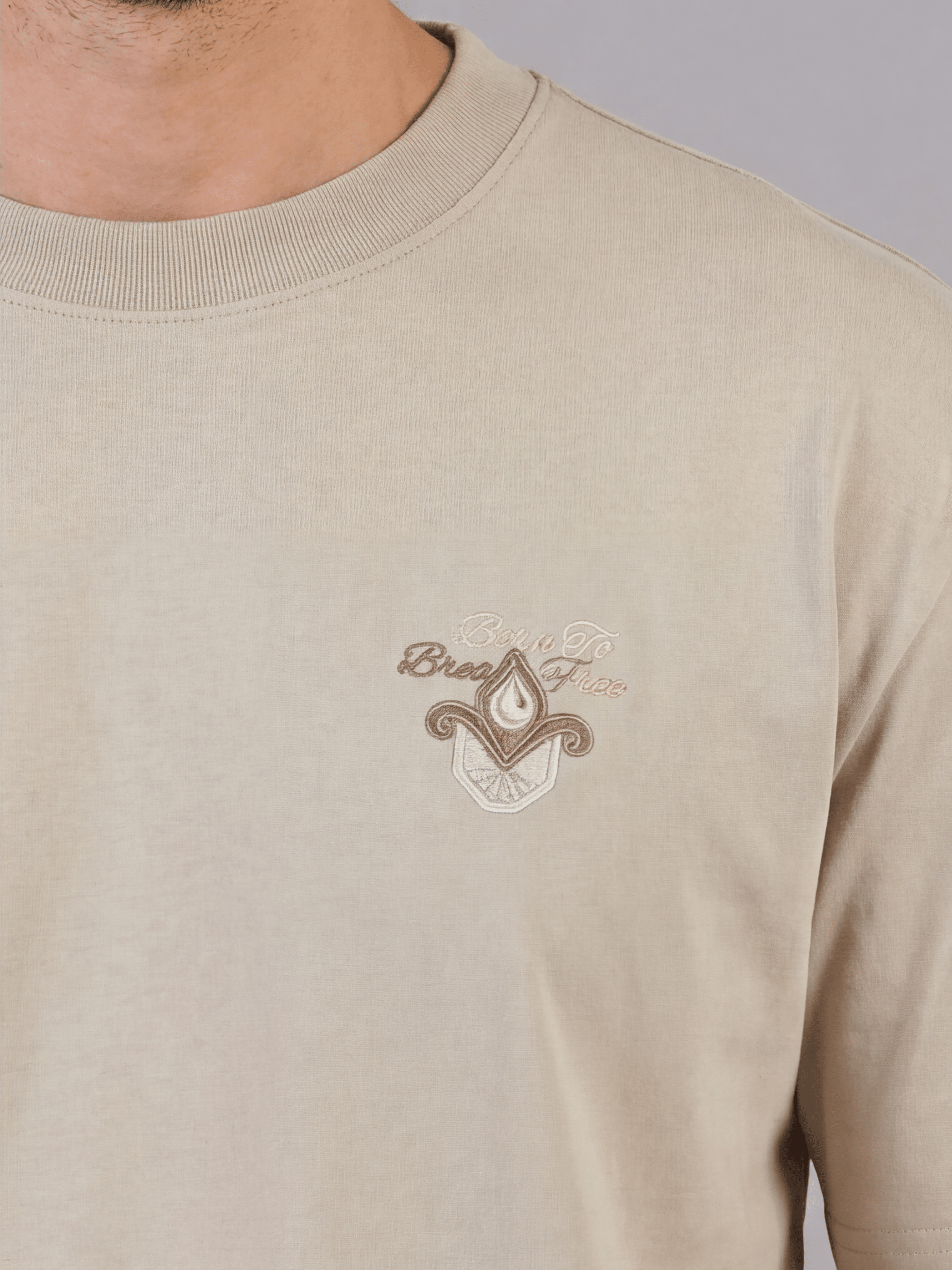 חולצת טישירט קצרה אליקסיר Back Embroidery גברים