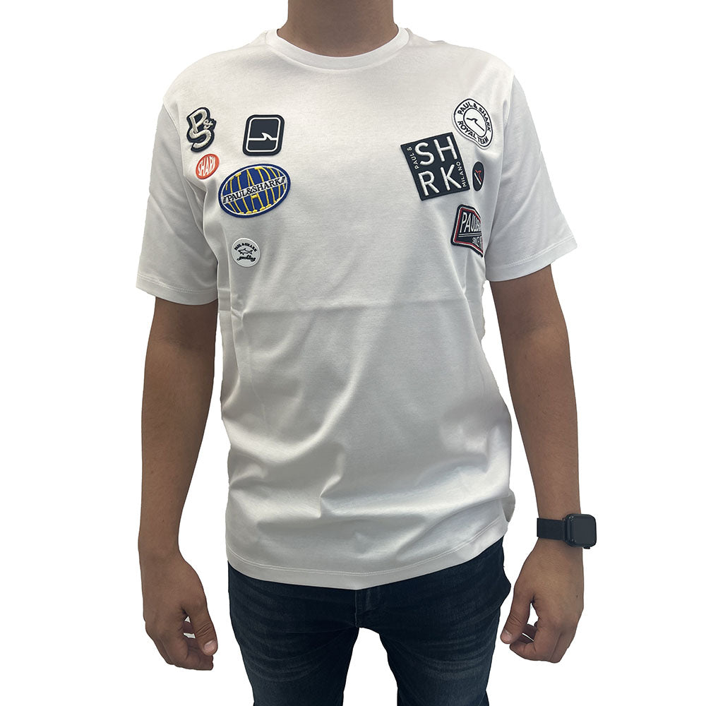 חולצת טישרט פול שארק קצרה Patches גברים