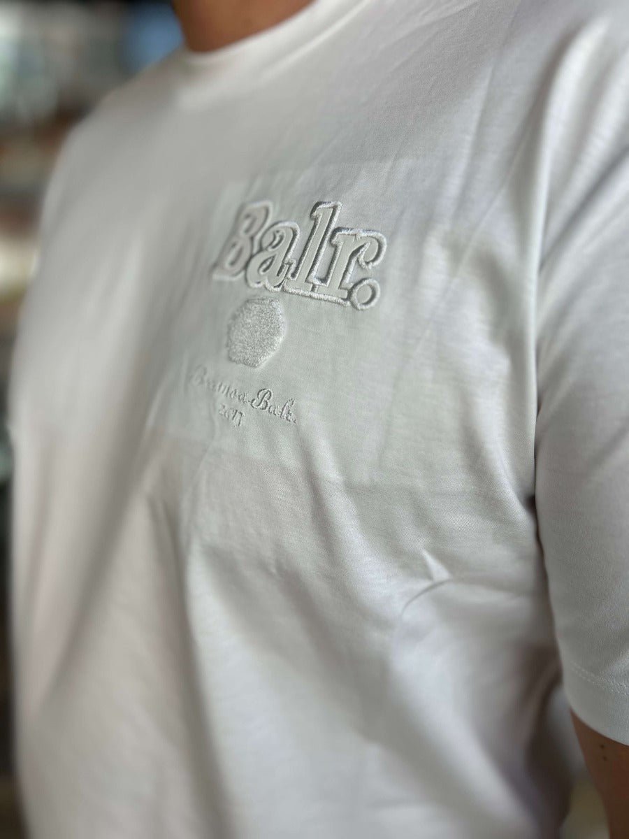 חולצת טישרט באלר קצרה Embossed Logo גברים