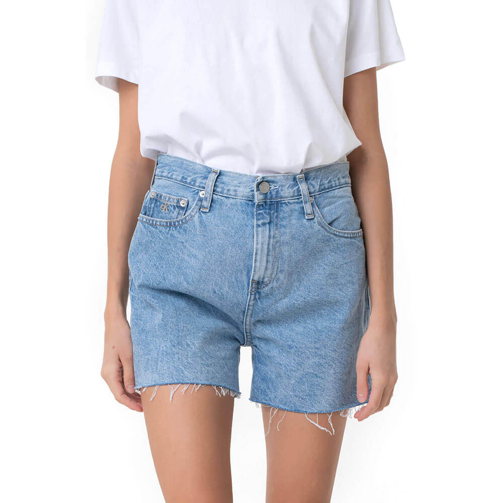ג'ינס קצר קלווין קליין Mom Fit נשים