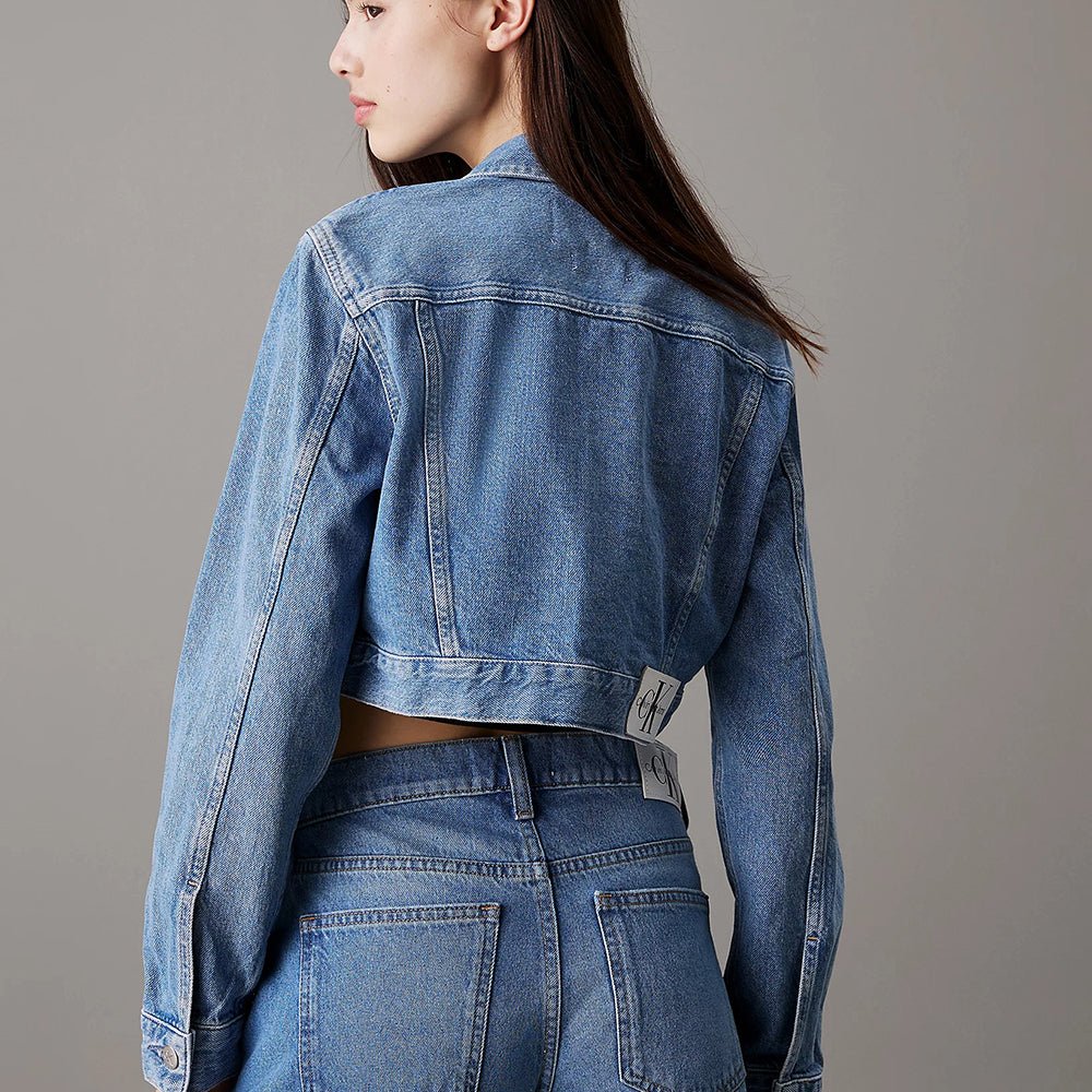 ג'קט ג'ינס קלווין קליין Extreme Crop 90S Denim נשים