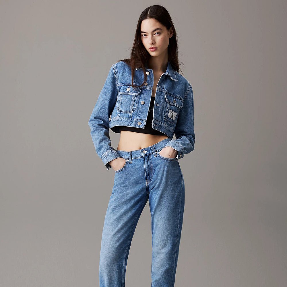 ג'קט ג'ינס קלווין קליין Extreme Crop 90S Denim נשים