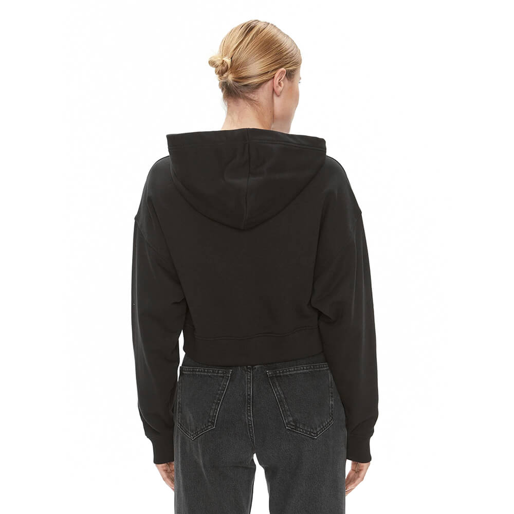 ג'קט קפוצ'ון קלווין קליין Cropped Zip Up Hoodie נשים