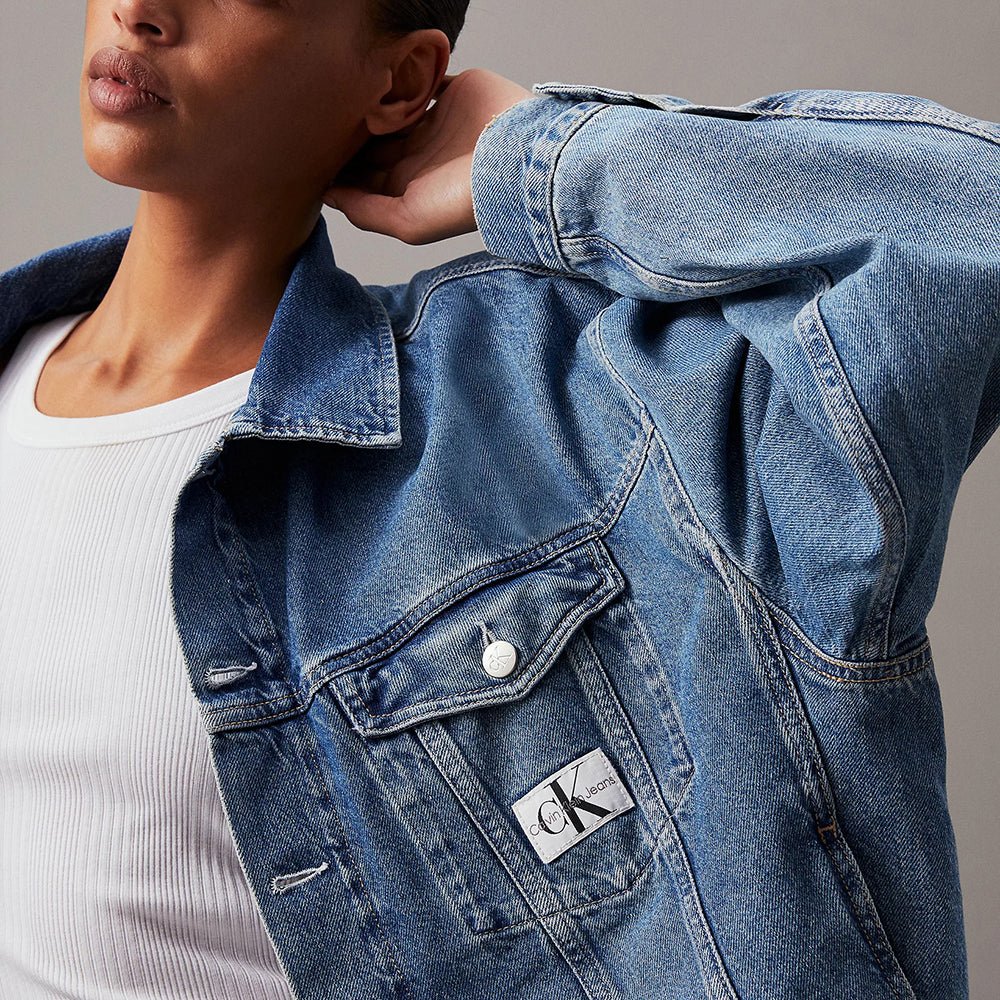ג'קט ג'ינס קלווין קליין Boxy Denim נשים