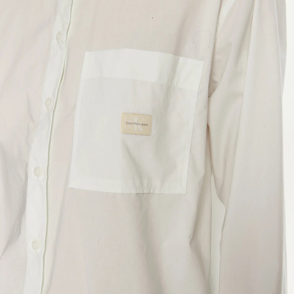 חולצה מכופתרת קלווין קליין Woven Label Relaxed נשים