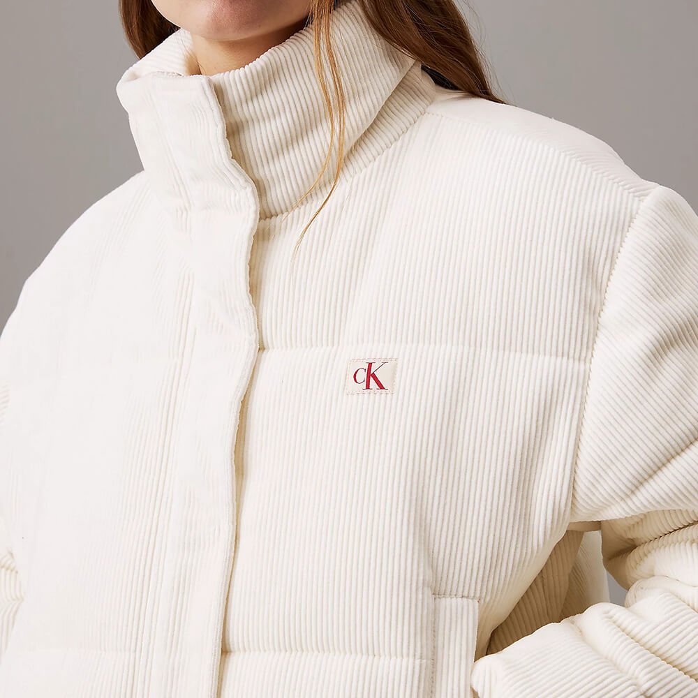מעיל קלווין קליין Corduroy Puffer נשים
