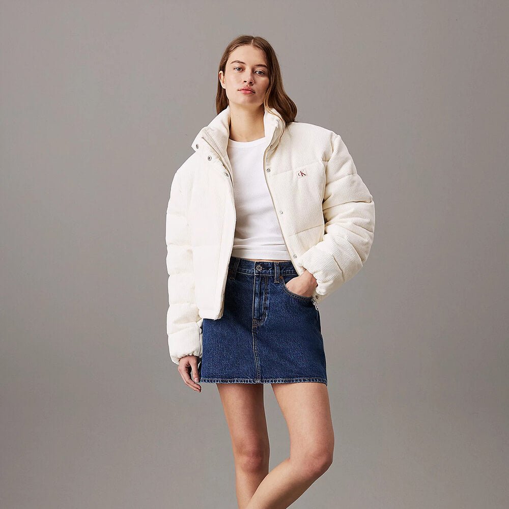 מעיל קלווין קליין Corduroy Puffer נשים