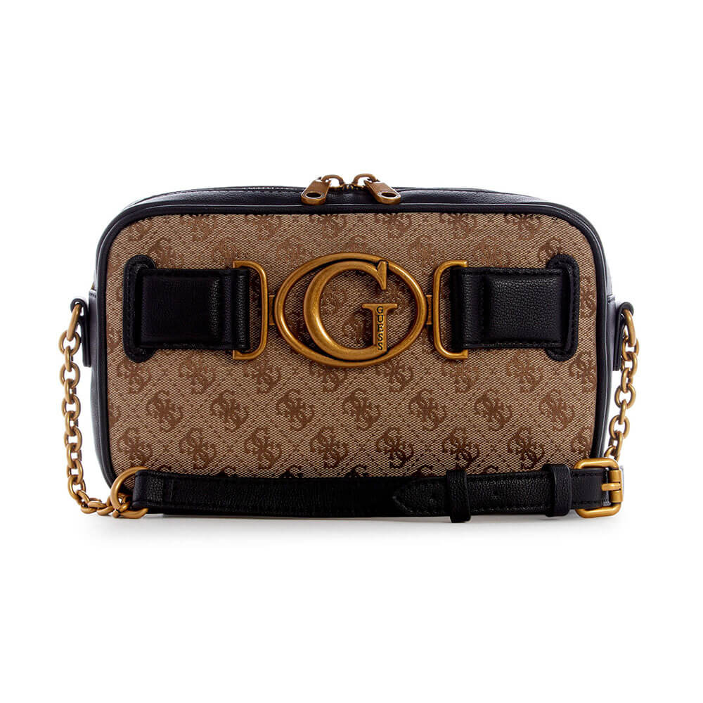 תיק צד Guess עם אבזם לוגו מוזהב נשים - gus-JB841414-LBL-OS