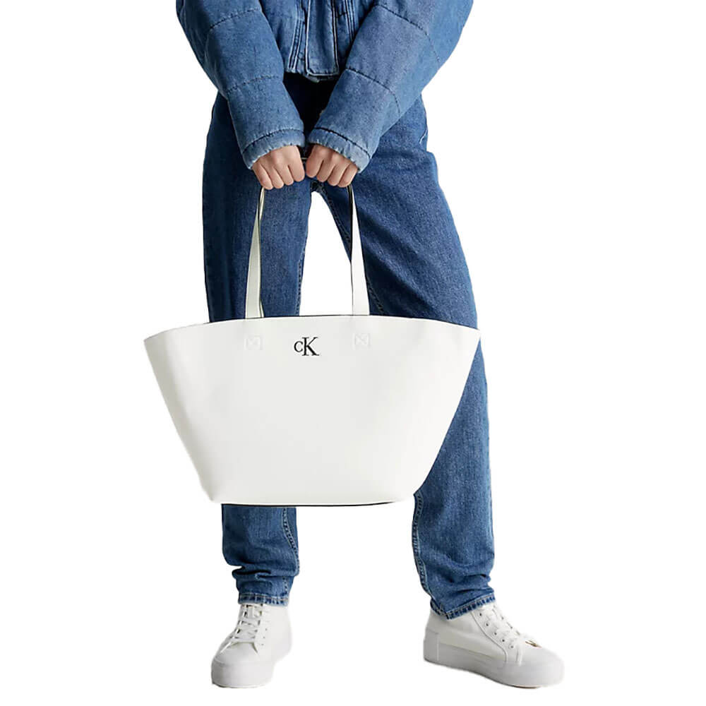 תיק צד Tote מונוגרם קלווין קליין נשים