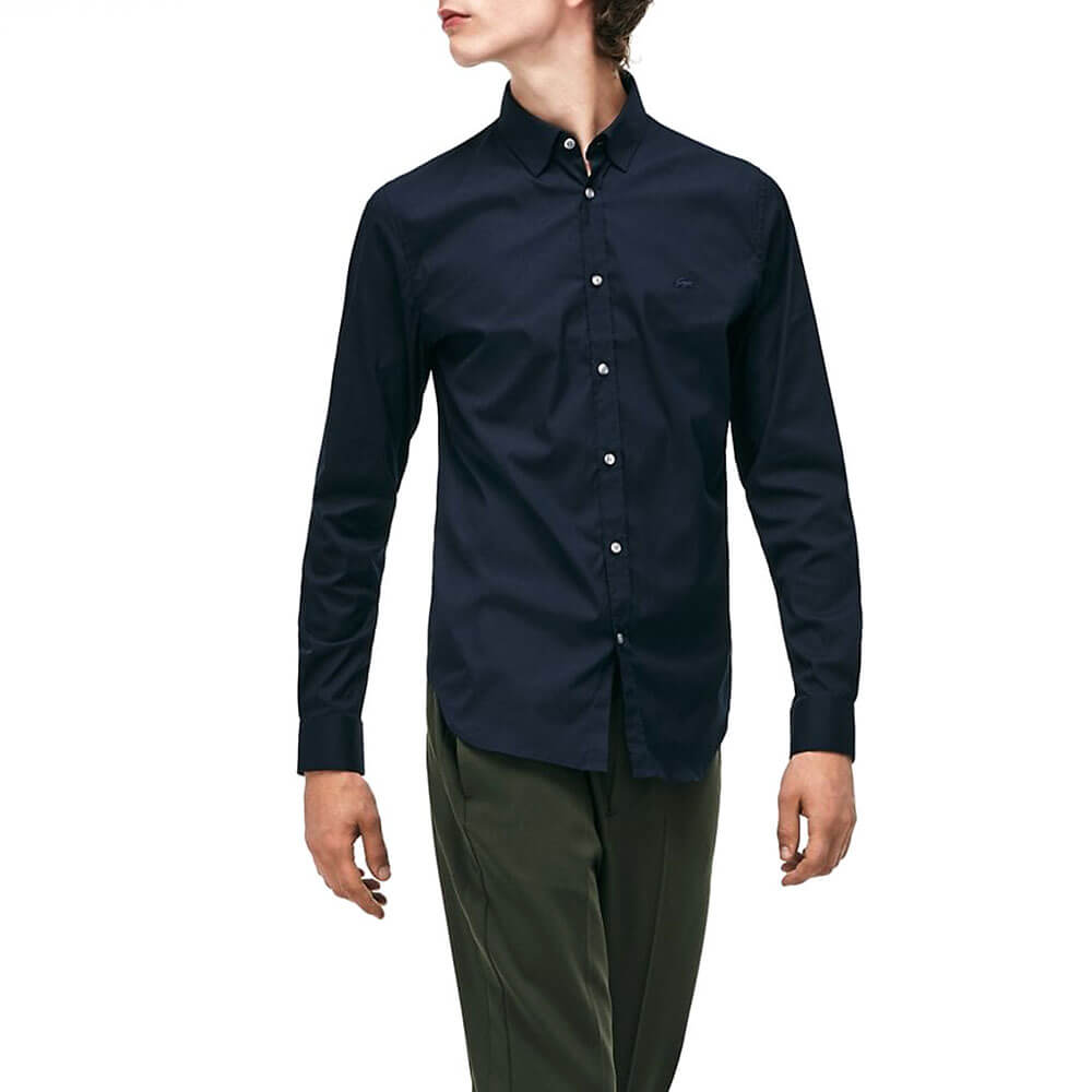 חולצה מכופתרת לקוסט Slim Fit Poplin גברים