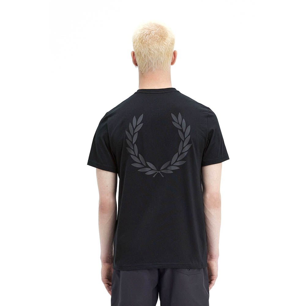 חולצת טישרט פרד פרי קצרה Laurel Wreath Graphic גברים