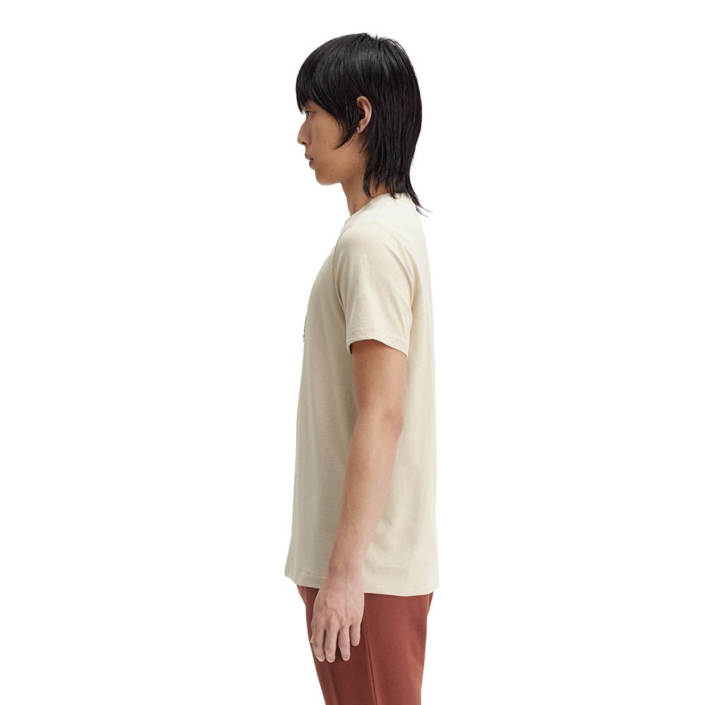 חולצת טישרט פרד פרי קצרה Textured Laurel Wreath גברים