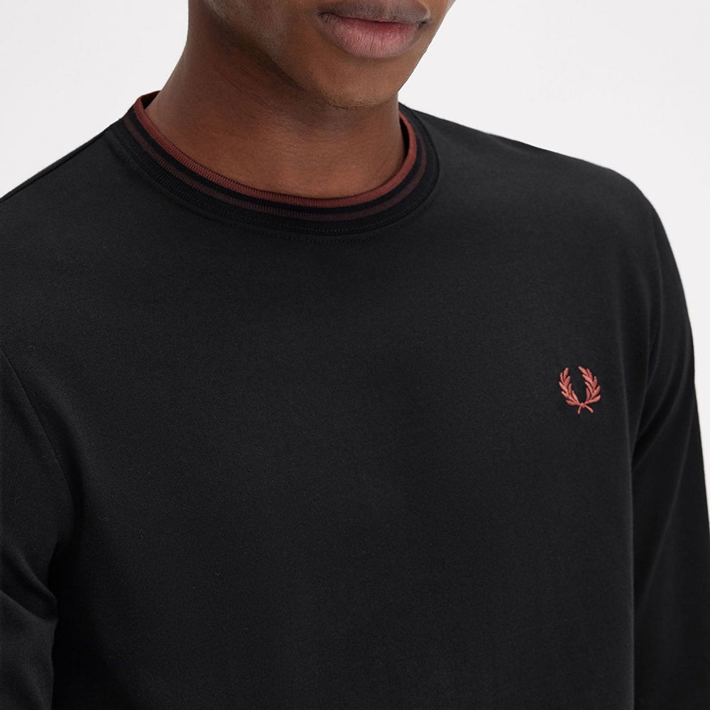 חולצת טישרט ארוכה פרד פרי Twin Tipped גברים