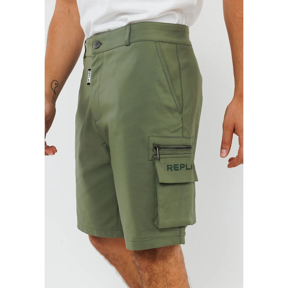 מכנס קצר ריפליי Back Print גברים