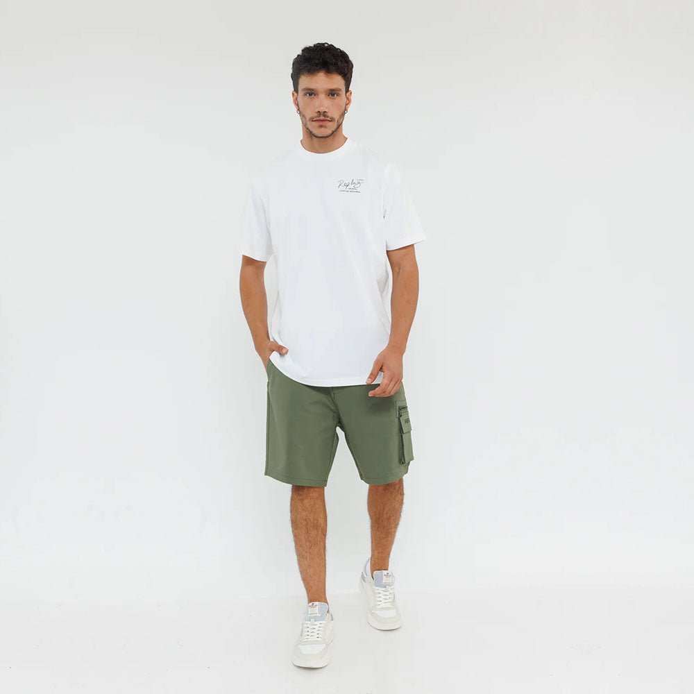 מכנס קצר ריפליי Back Print גברים