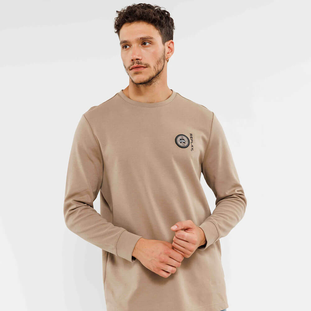 חולצת טישרט ריפליי ארוכה R Patch גברים