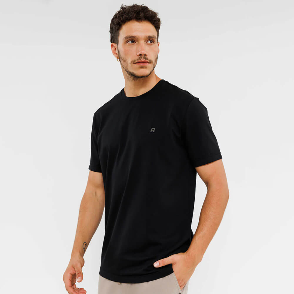 חולצת טישרט ריפליי קצרה  Small Logo גברים