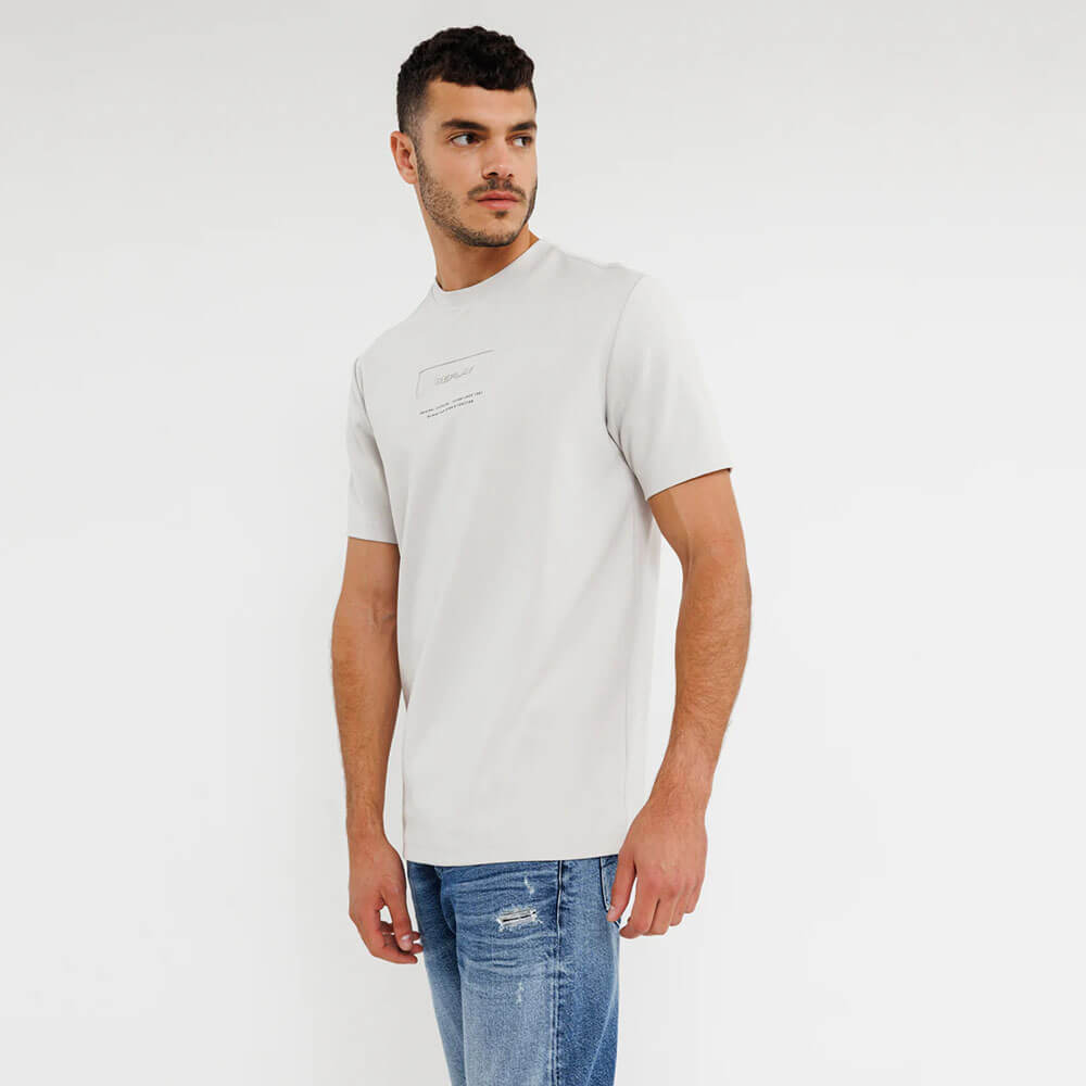 חולצת טישרט ריפליי קצרה  Center Print גברים