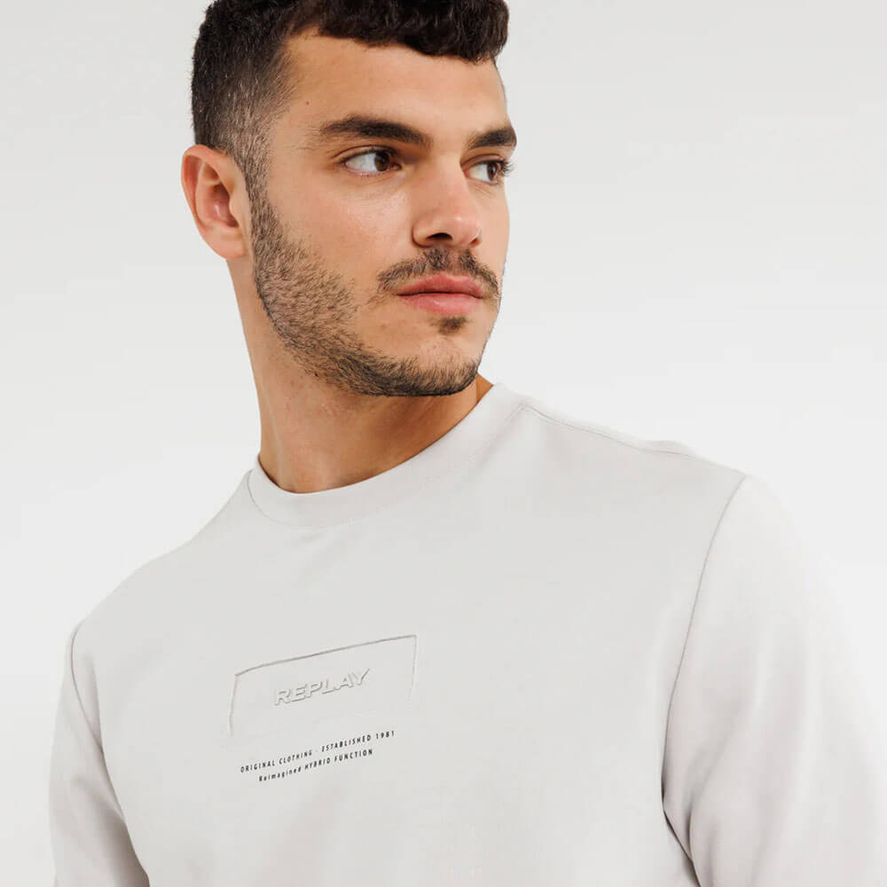 חולצת טישרט ריפליי קצרה  Center Print גברים