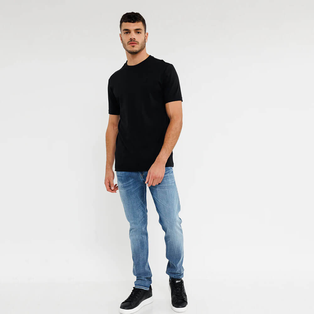 חולצת טישרט ריפליי קצרה  R Patch Logo גברים