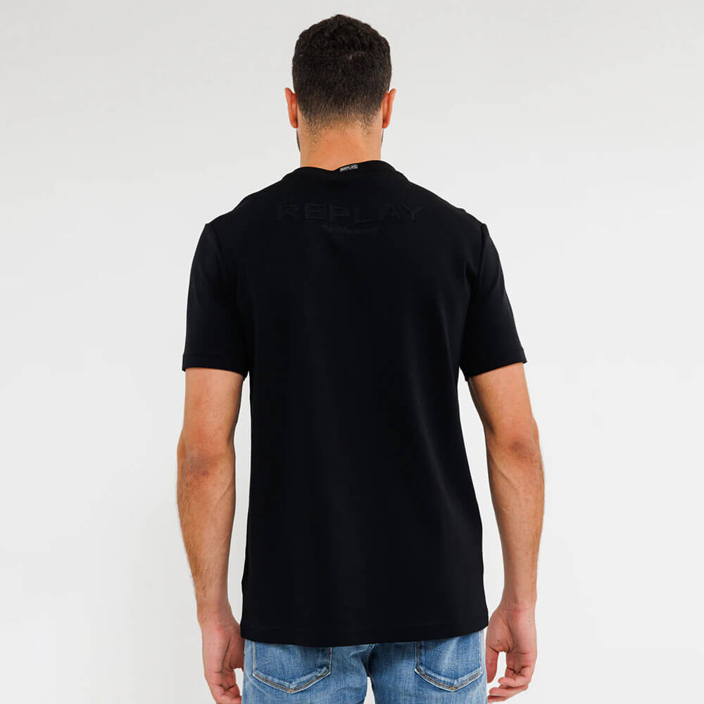 חולצת טישרט ריפליי קצרה  R Patch Logo גברים