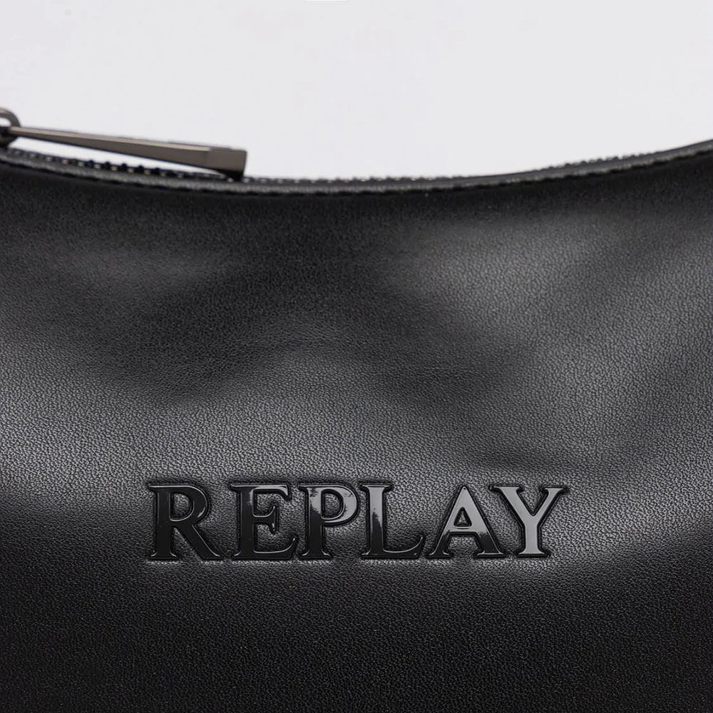 תיק ריפליי Hobo Bag With Embossed Logo נשים