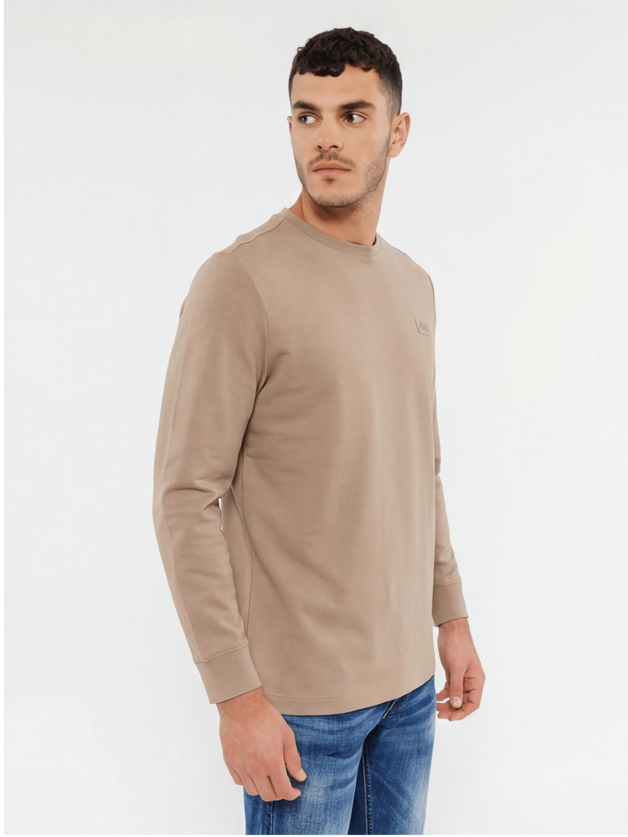 חולצת טישרט ריפליי ארוכה Rr Logo גברים