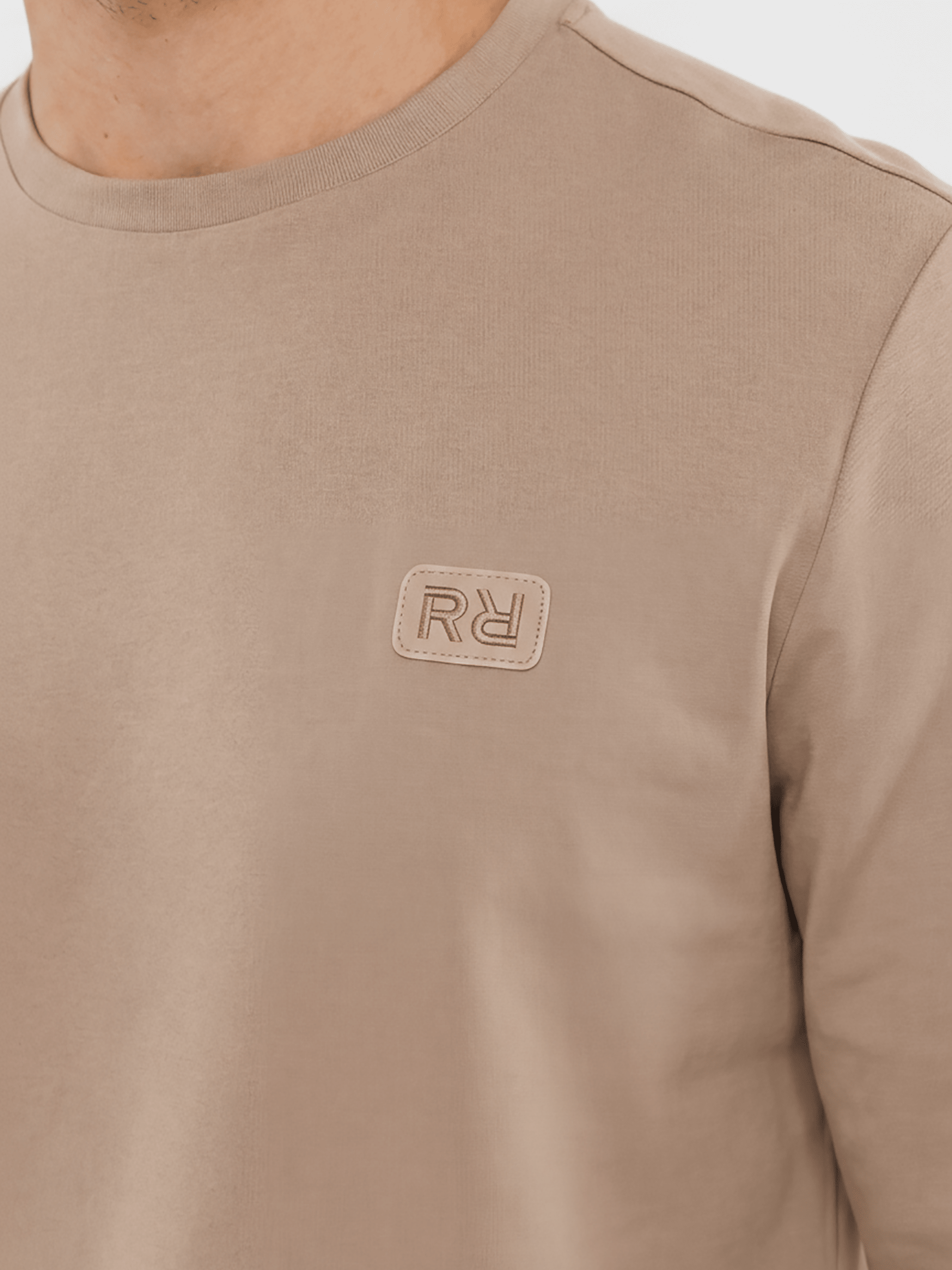 חולצת טישרט ריפליי ארוכה Rr Logo גברים