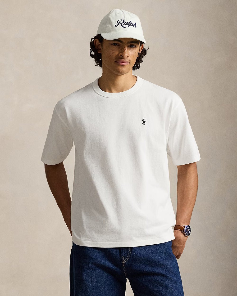 חולצת טישירט קצרה פולו ראלף לורן Relaxed Fit Jersey Crewneck גברים