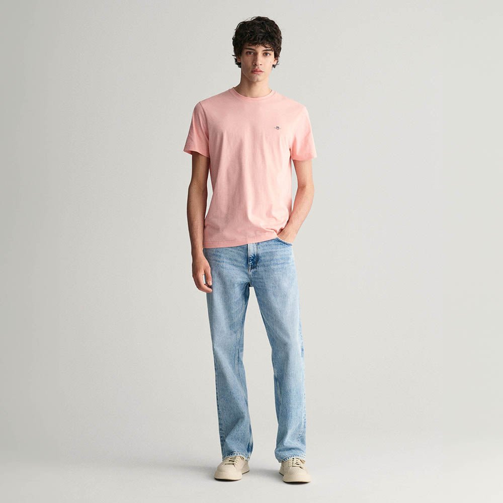 חולצת טישרט קצרה גאנט Shield Logo גברים