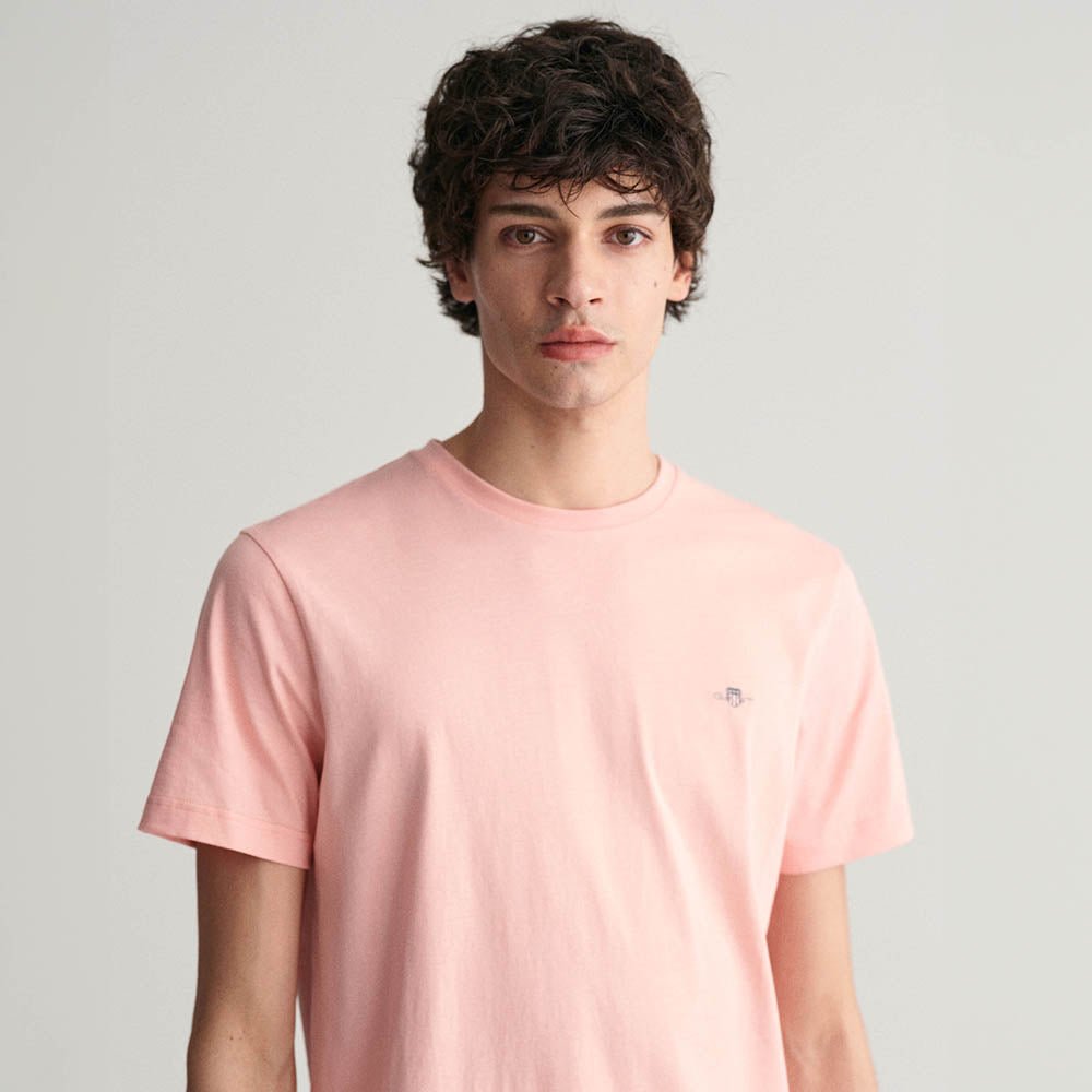 חולצת טישרט קצרה גאנט Shield Logo גברים