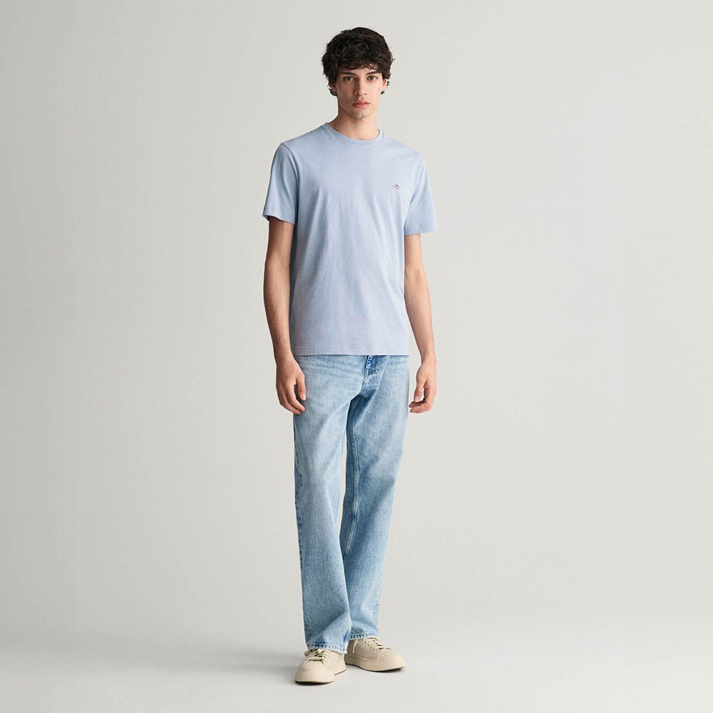 חולצת טישרט קצרה גאנט Shield Logo גברים