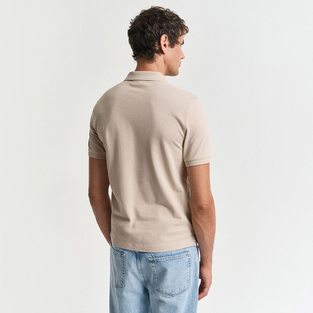 חולצת פולו גאנט Regular Fit Shield Pique גברים