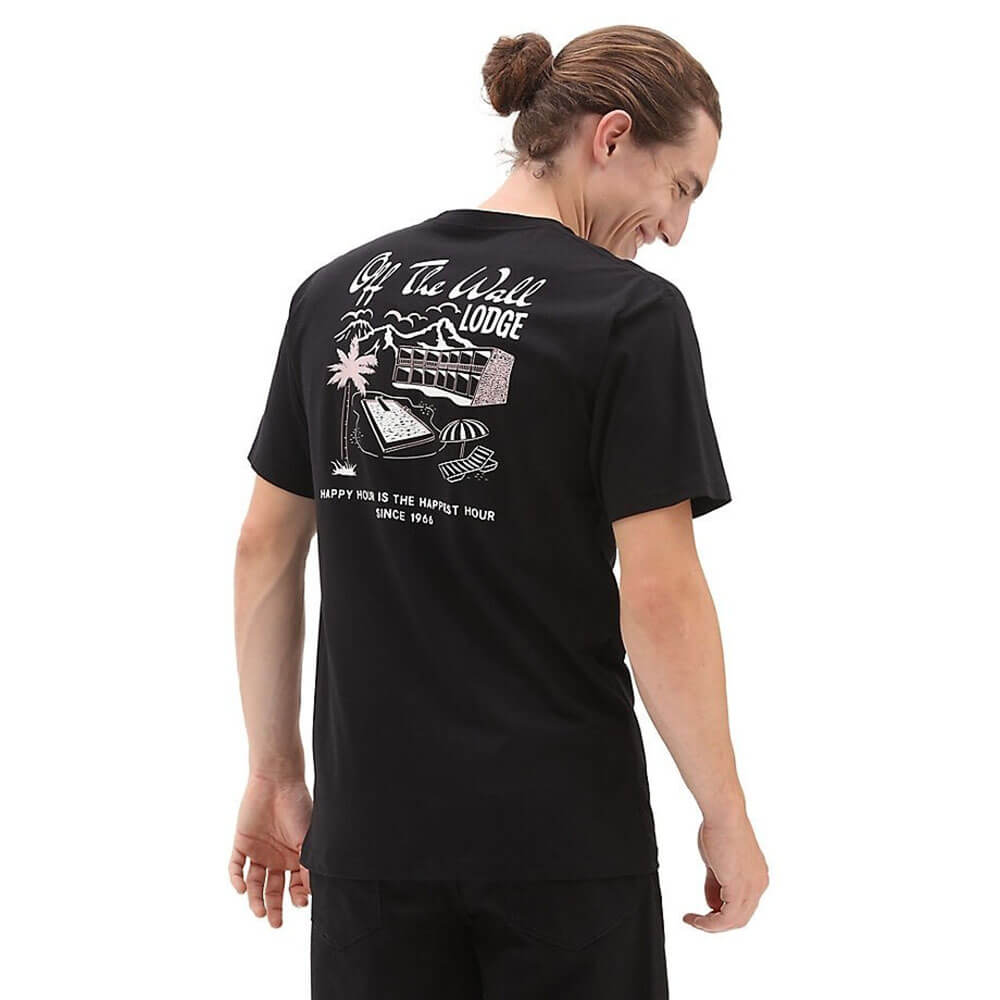 חולצת טישירט קצרה עם הדפס ואנס גברים