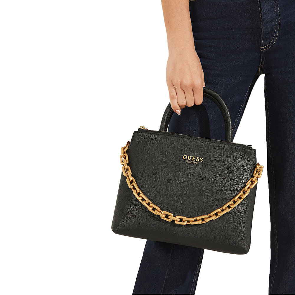 תיק נשיאה Guess נשים Turin Tri Cmprtmnt Satchel