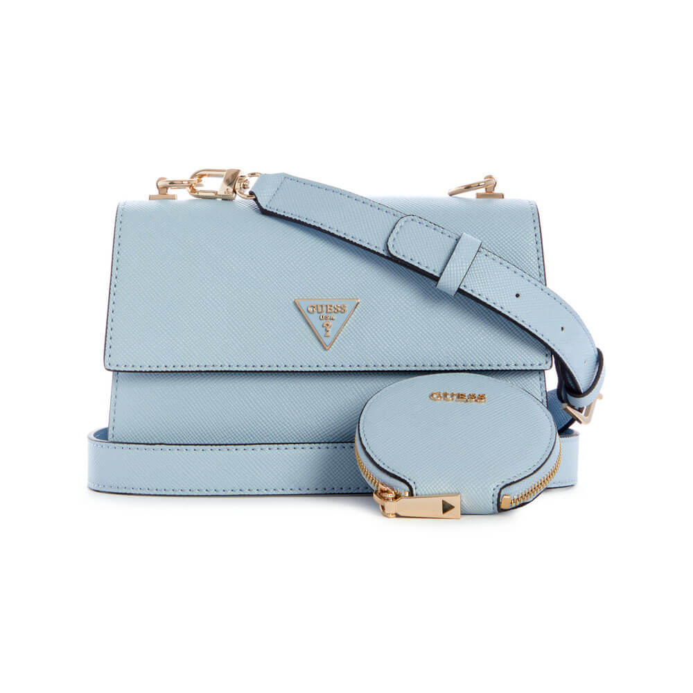 תיק צד Guess לוגו משולש נשים