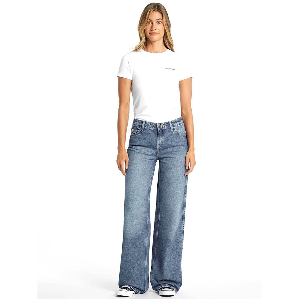 ג'ינס Guess Wide Leg - Eco Recy Riverside נשים