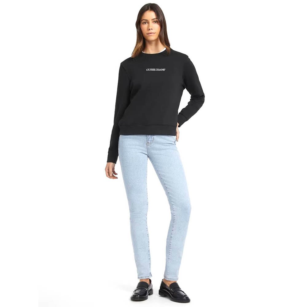 סווטשירט Guess Reg Logo S - Organicl Soft Fleece נשים