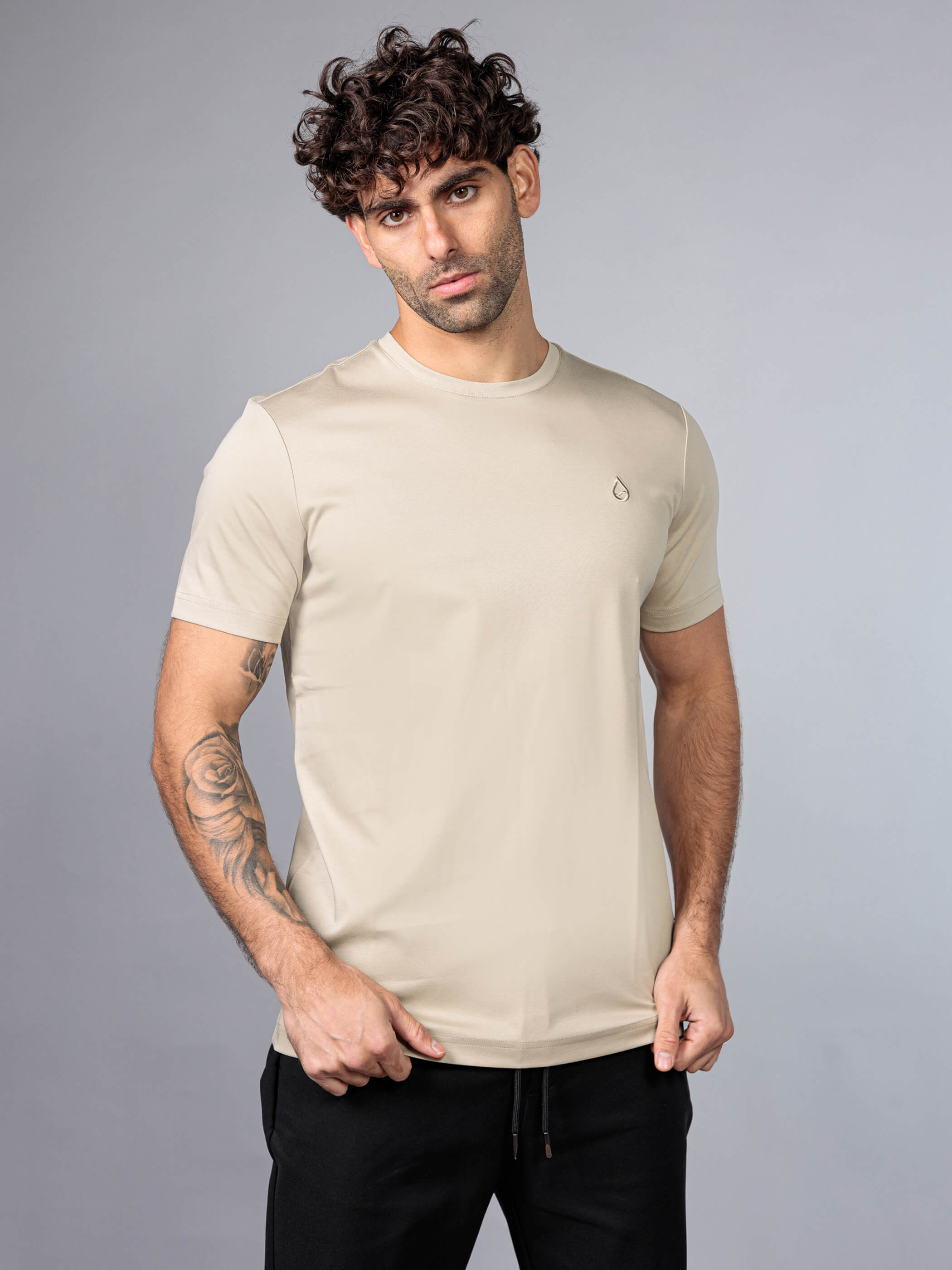 חולצת טישירט קצרה אליקסיר Basic Logo גברים