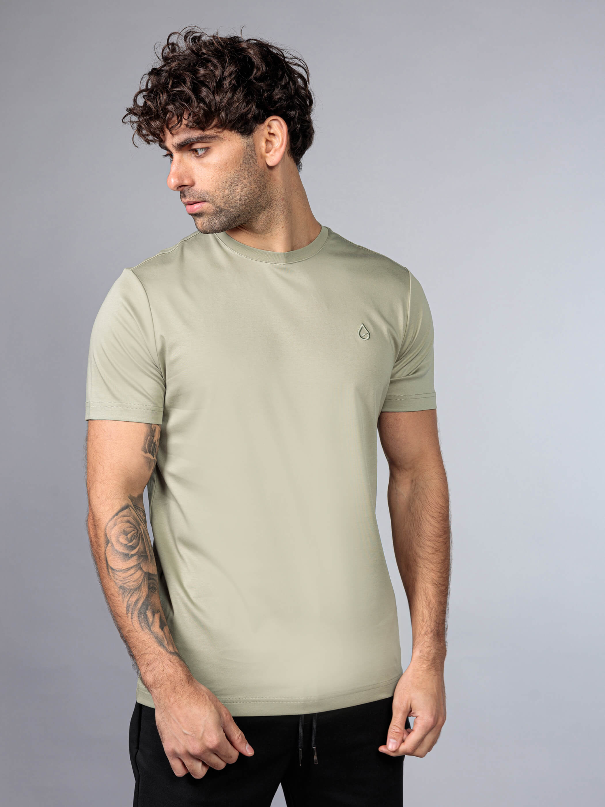 חולצת טישירט קצרה אליקסיר Basic Logo גברים