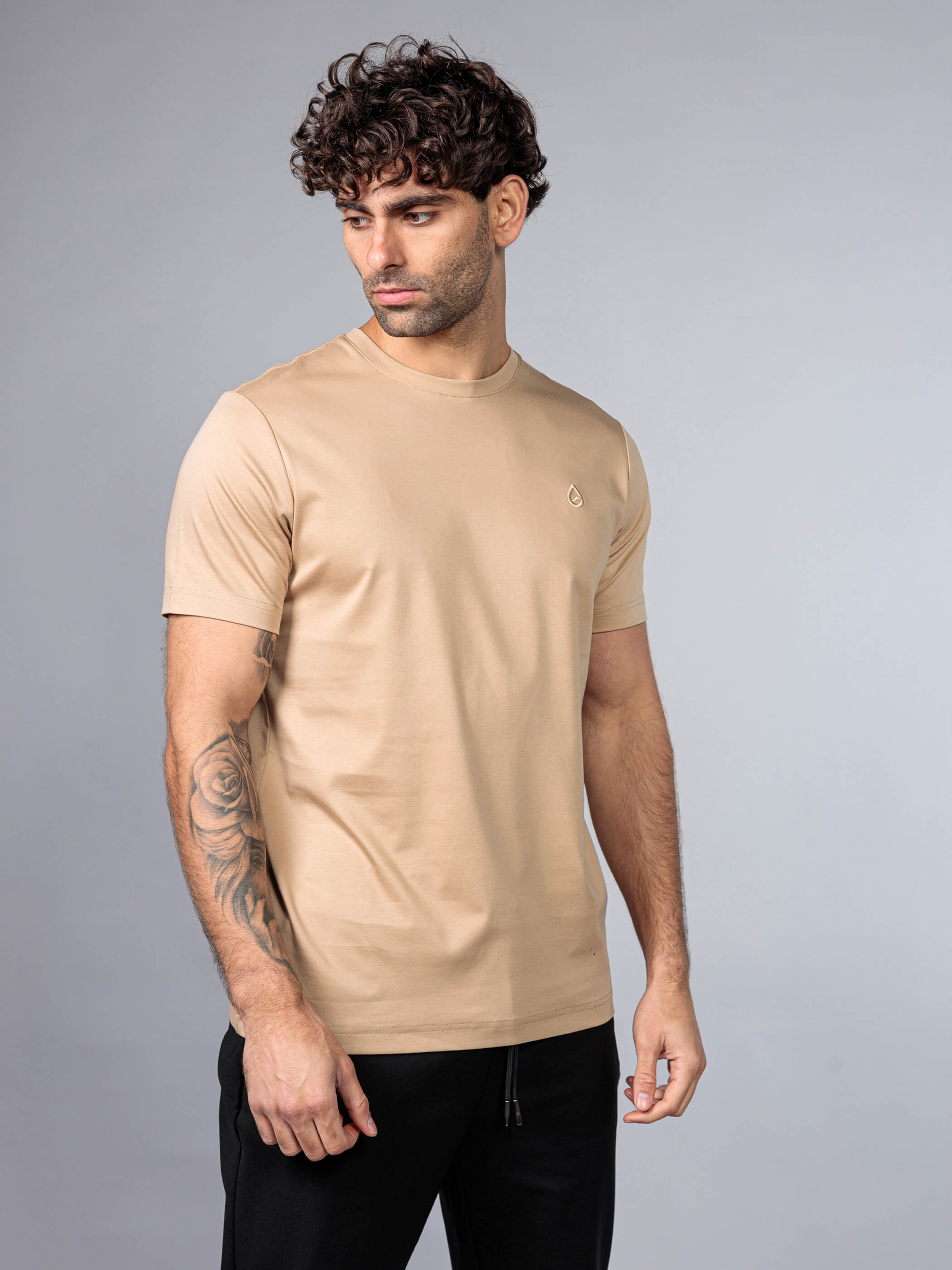 חולצת טישירט קצרה אליקסיר Basic Logo גברים