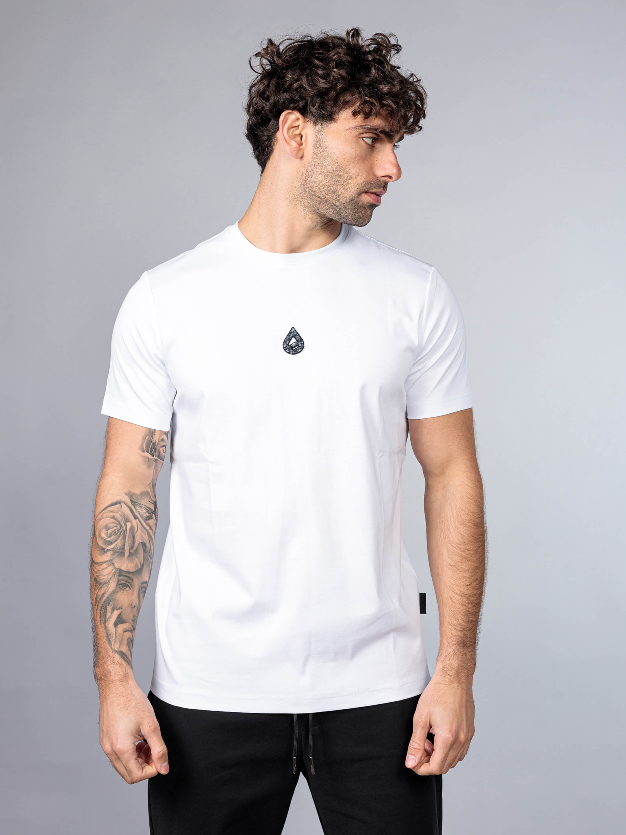 חולצת טישירט קצרה אליקסיר Back Logo גברים