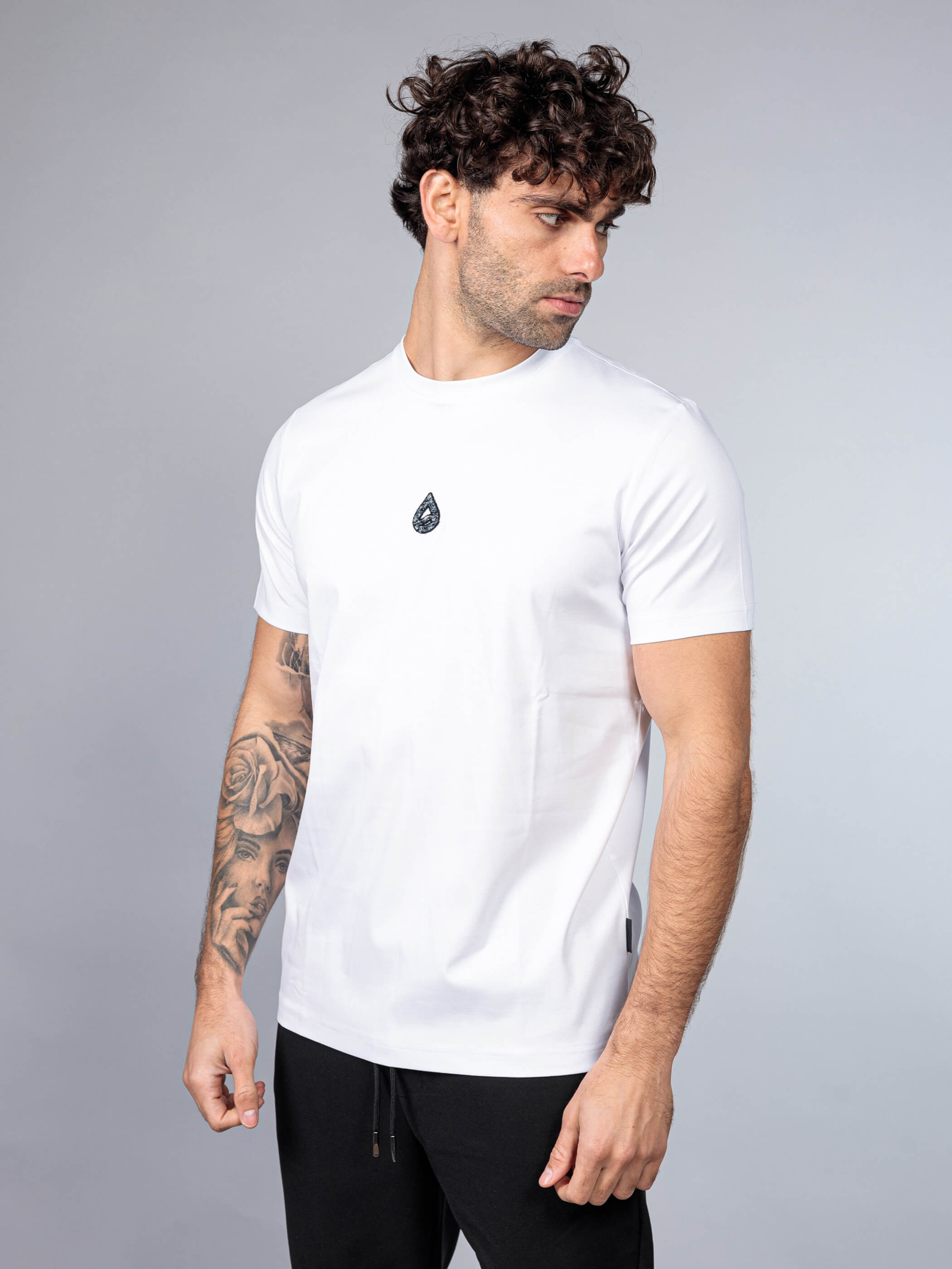 חולצת טישירט קצרה אליקסיר Back Logo גברים