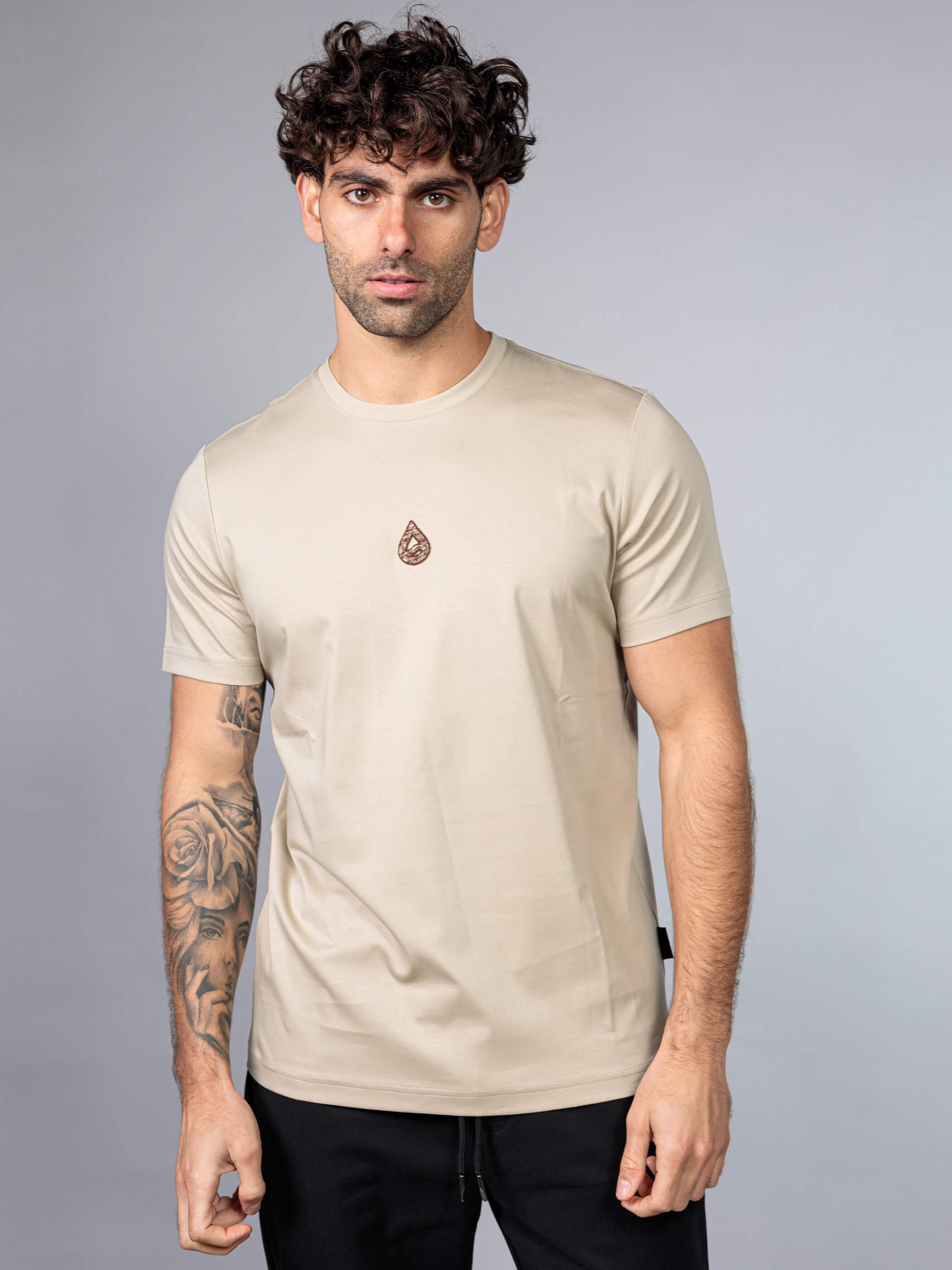 חולצת טישירט קצרה אליקסיר Back Logo גברים