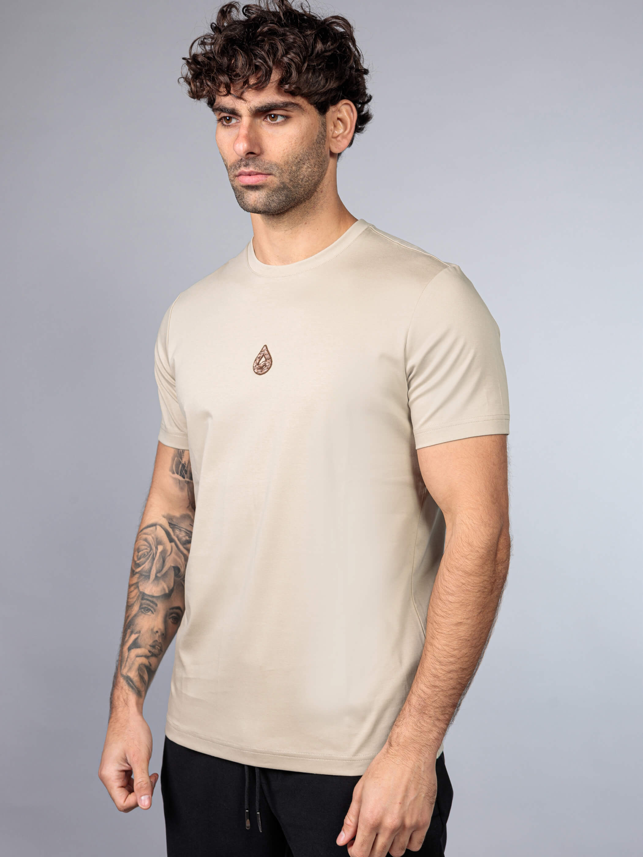 חולצת טישירט קצרה אליקסיר Back Logo גברים