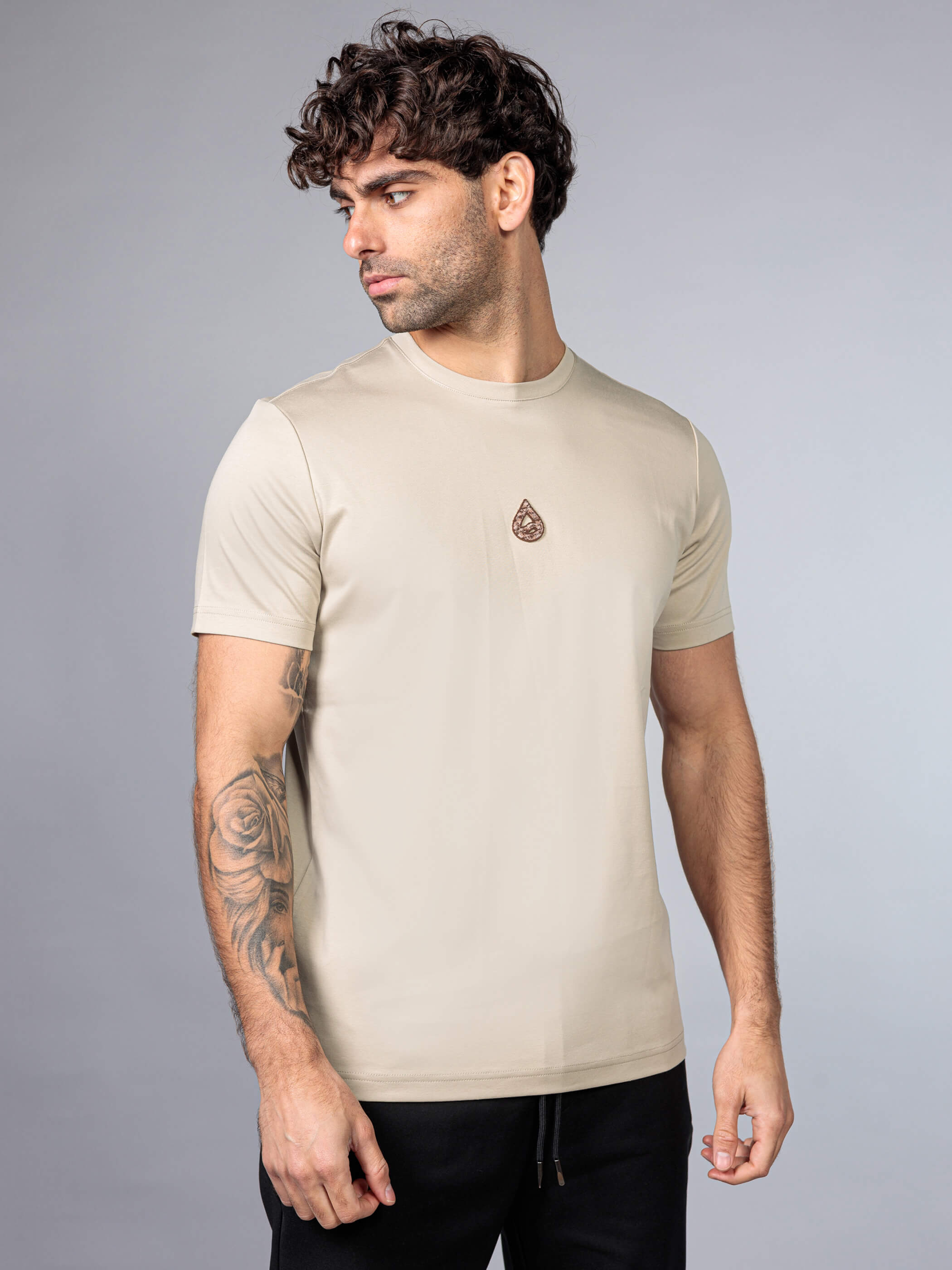 חולצת טישירט קצרה אליקסיר Back Logo גברים